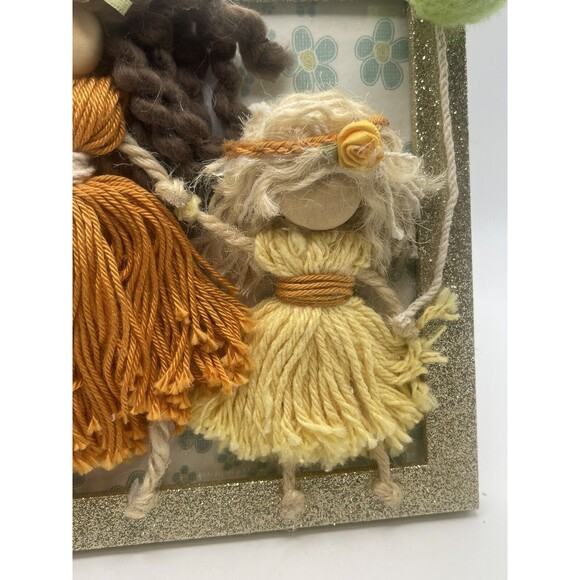 Macramé Handmade Doll Framed Art - Picture 3 of 7
